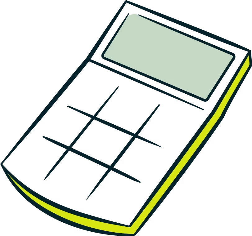 A Drawing of a Calculator
