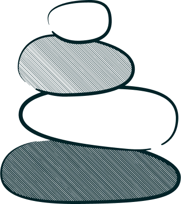 A Drawing of a Stack of Rocks
