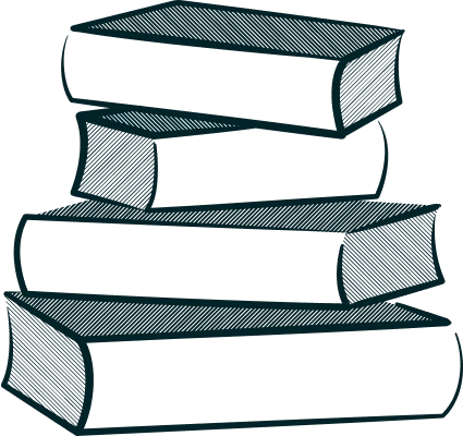 A Drawing of a Stack of Books