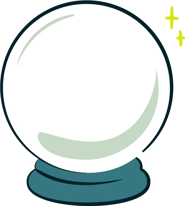 A Drawing of a Crystal Ball