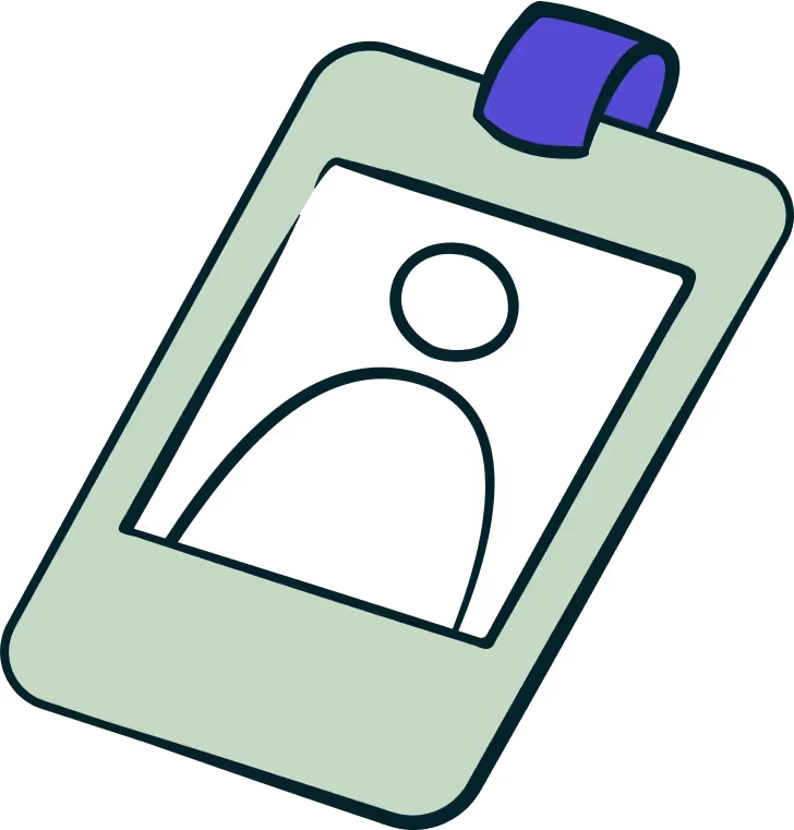 A Drawing of a Name Tag